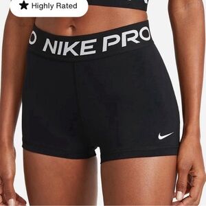2 pairs small Nike pro shorts 3” NWT